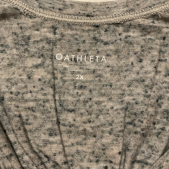 Athleta Drishti Textured Tank Top Heathered Gray/Blue - Picture 6 of 9